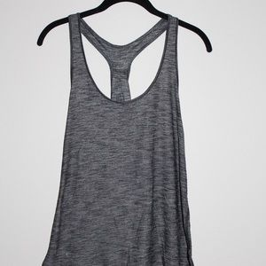 Lululemon flowy tank, black/gray, size 4
